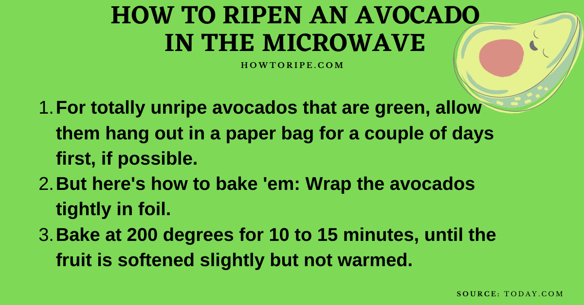 How to Ripen An Avocado in the Microwave? - How To Ripe