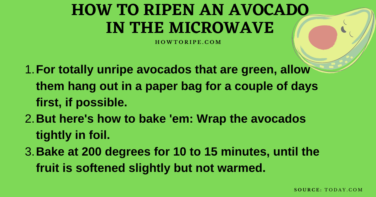 How to Ripen An Avocado in the Microwave? How To Ripe
